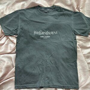 Yves Saint Laurent Graphic Tee Vintage Wash YSL T-Shirt